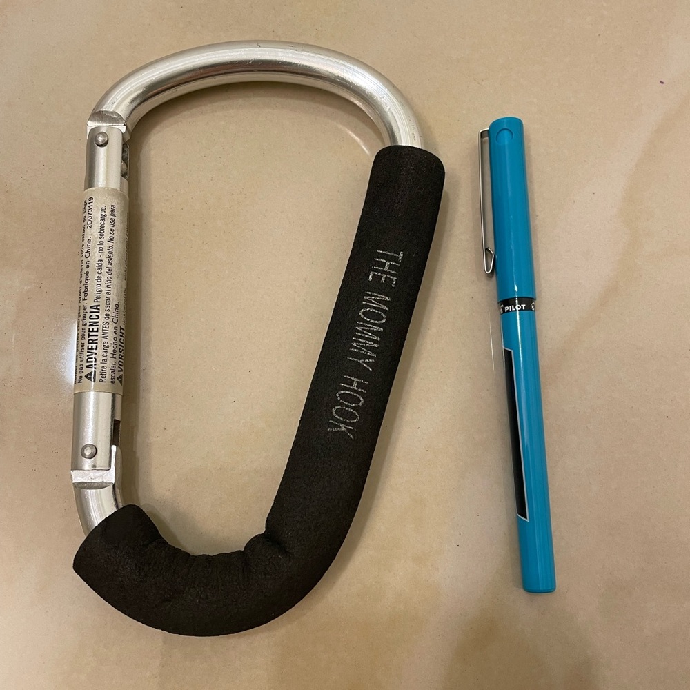The Mommy Hook perfect for attaching bags to a stroller